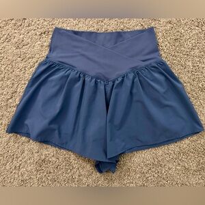 Aerie Offline Blue Flowy Shorts - Size M - EUC